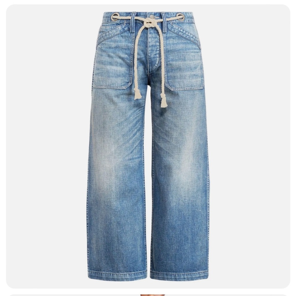 NWT Women’s Polo by Ralph Lauren Wide Leg Nautical Cropped Jeans